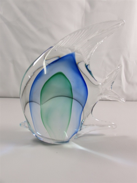 HAND BLOWN GLASS ANGEL FISH