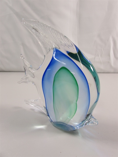 HAND BLOWN GLASS ANGEL FISH