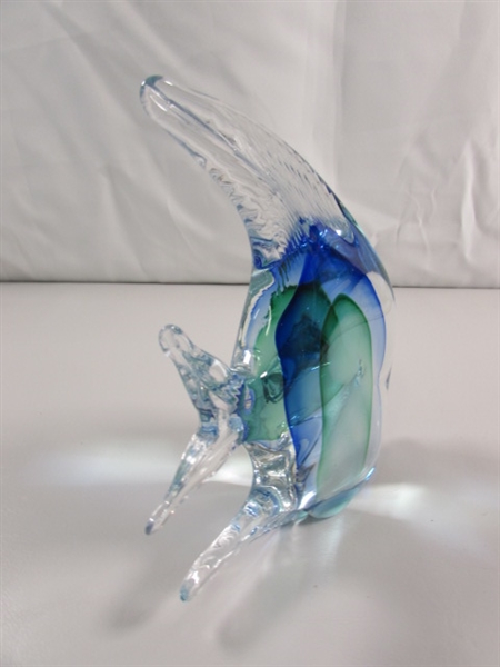 HAND BLOWN GLASS ANGEL FISH