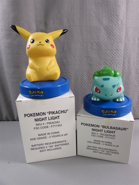 NEW PIKACHU & BULBASAUR POKEMON NIGHTLIGHTS