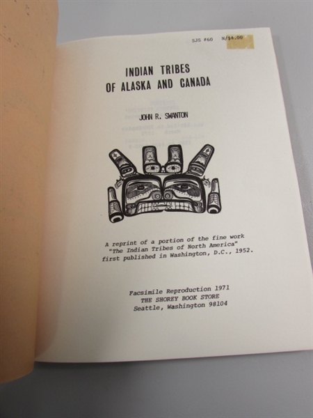 BLACK BEAR BOX PRINT BY CARL STROMQUIST & BOOK OF INDIAN TRIBES OF ALASKA & CANADA