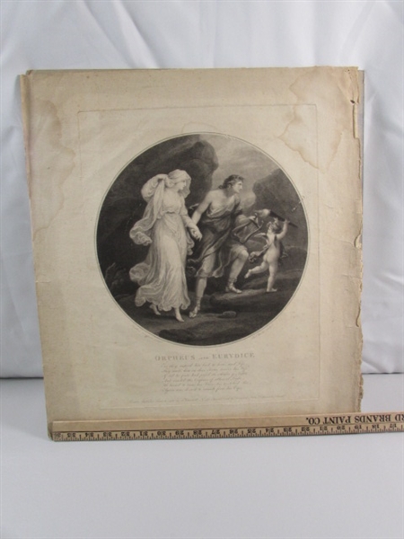 5 VINTAGE ANTIQUE LITHOGRAPHS