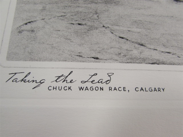 TAKING THE LEAD CHUCKWAGON RACE PRINT BY GEORGE SHEPHERD