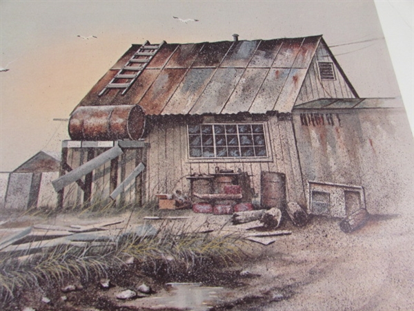 DWELLING ON THE TUNDRA BETHEL, ALASKA PRINT BY ARCHIE BARNES - SIGNED & NUMBERED