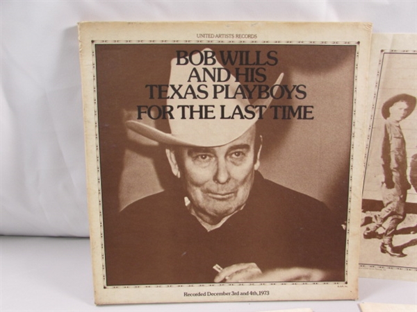 BOB WILLS DOUBLE LP - FOR THE LAST TIME W/BOOKLET