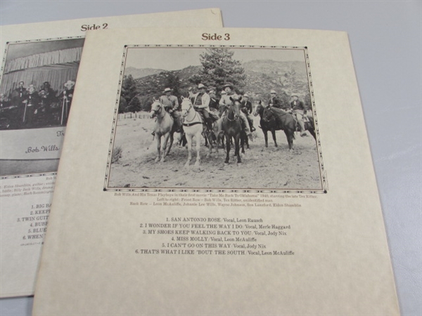 BOB WILLS DOUBLE LP - FOR THE LAST TIME W/BOOKLET