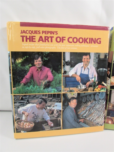 JACQUES PEPIN - THE ART OF COOKING COOKBOOKS