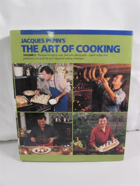 JACQUES PEPIN - THE ART OF COOKING COOKBOOKS