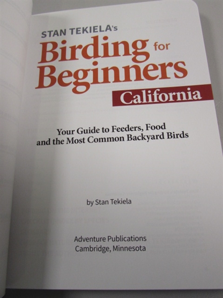 CALIFORNIA BIRD BOOKS