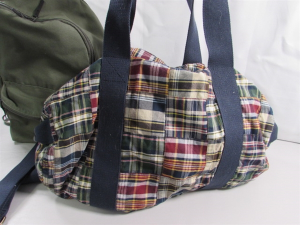 COTTON BACKPACK, DUFFLE BAGS & MORE