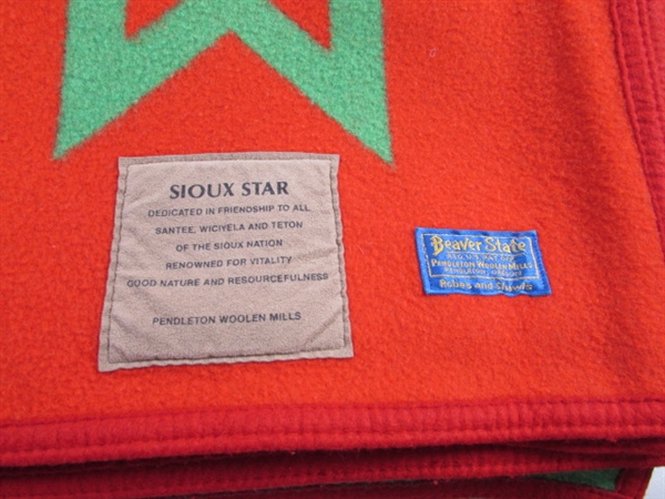 PENDLETON BEAVER STATE SIOUX STAR WOOL BLANKET