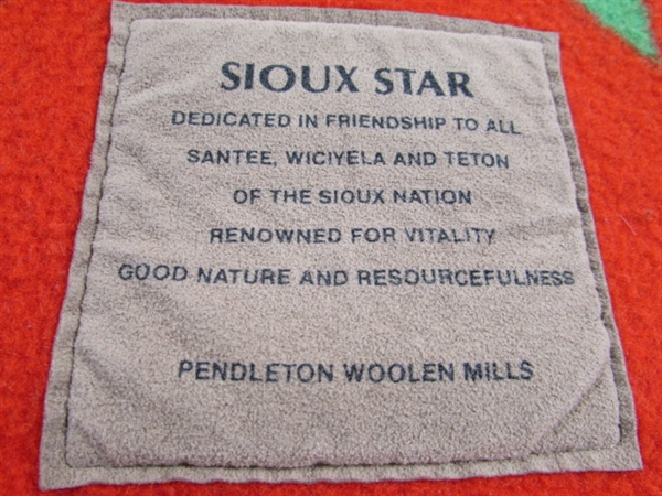 PENDLETON BEAVER STATE SIOUX STAR WOOL BLANKET