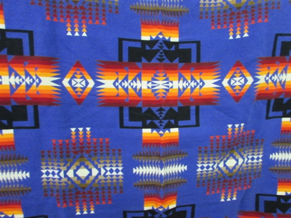 PENDLETON BEAVER STATE WOOL BLANKET - BLUE