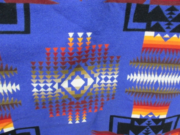 PENDLETON BEAVER STATE WOOL BLANKET - BLUE