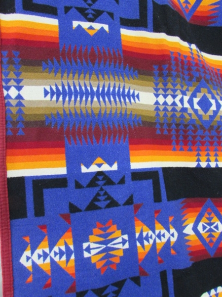 PENDLETON BEAVER STATE WOOL BLANKET - BLUE