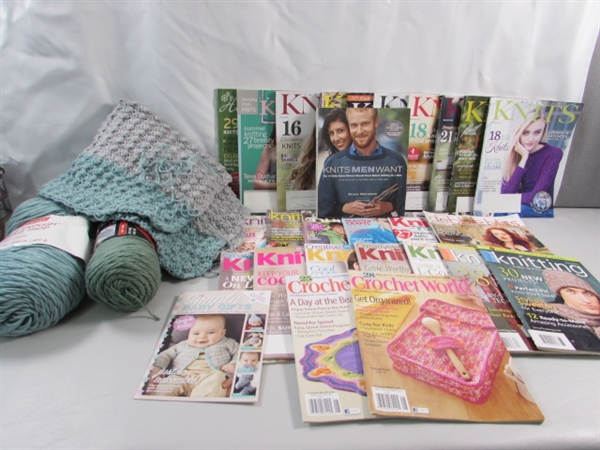 KNITTING & CROCHET MAGAZINES & YARN