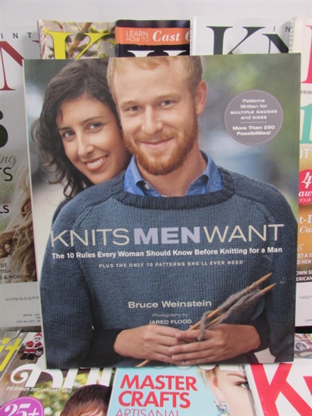 KNITTING & CROCHET MAGAZINES & YARN