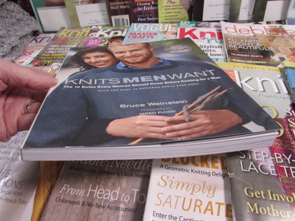 KNITTING & CROCHET MAGAZINES & YARN