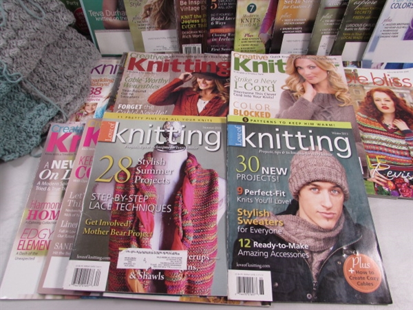 KNITTING & CROCHET MAGAZINES & YARN