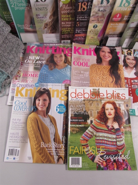 KNITTING & CROCHET MAGAZINES & YARN