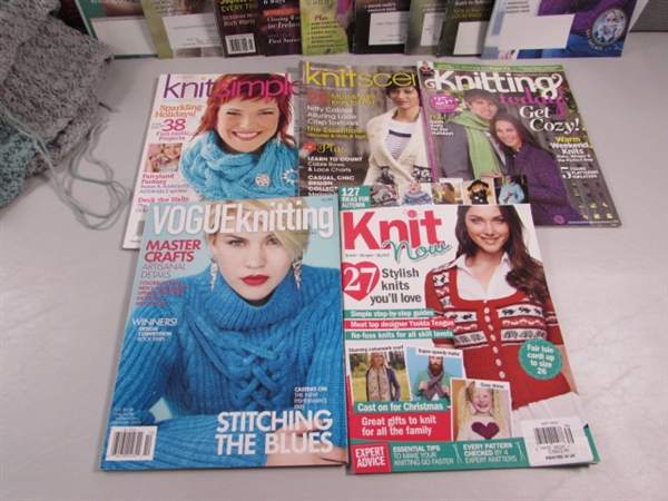 KNITTING & CROCHET MAGAZINES & YARN