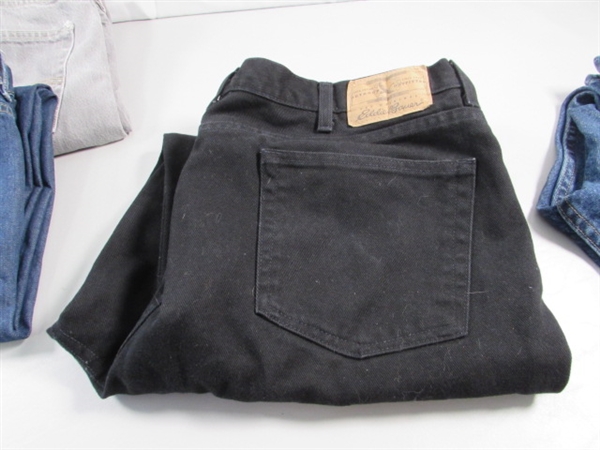 4 PAIR MENS JEANS 40-42 WAIST