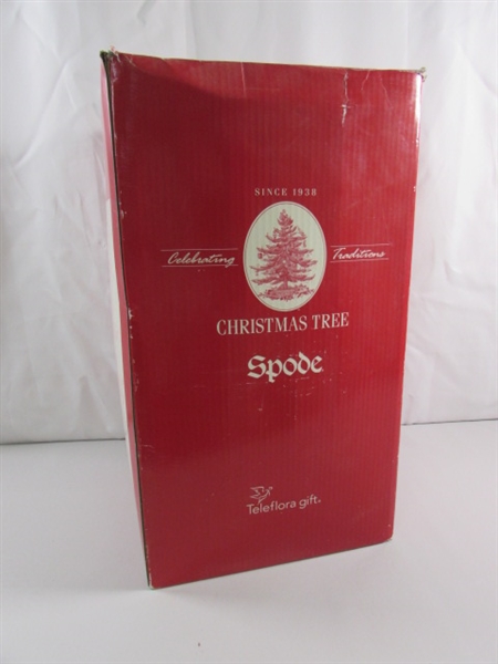 24 SPODE CHRISTMAS TREE, CANDLES, SANTA HAT & MORE