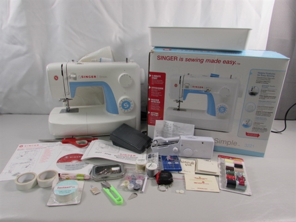 SINGER SIMPLE SEWING MACHINE & SEWING NOTIONS & SUPPLIES