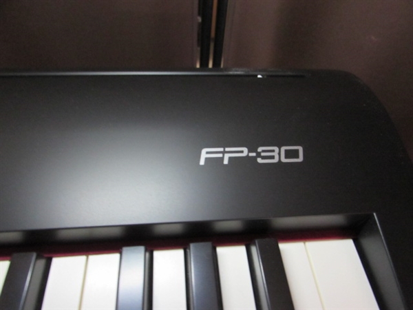 ROLAND FP-30 DIGITAL PIANO W/BENCH & STAND