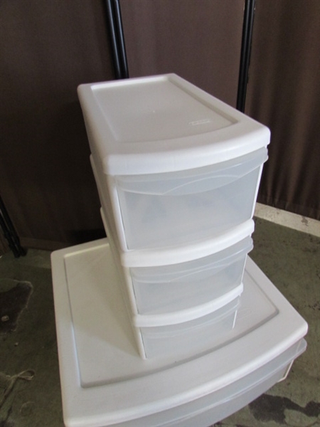 6 STERILITE STORAGE DRAWER UNITS