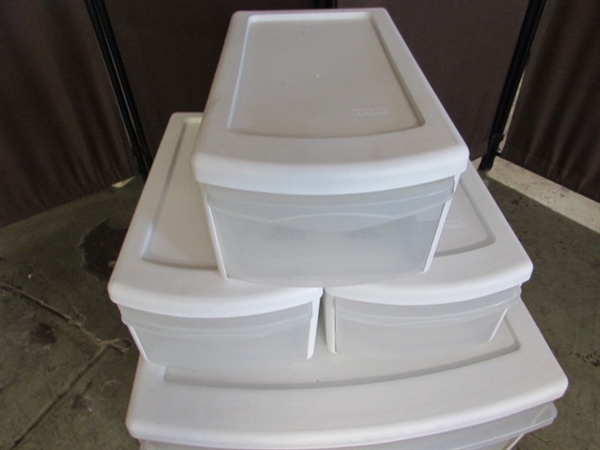 6 STERILITE STORAGE DRAWER UNITS