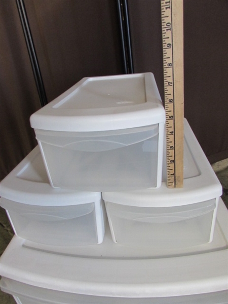 6 STERILITE STORAGE DRAWER UNITS