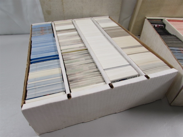 3 4-ROW BOXES OF MIXED SPORTS CARDS #1