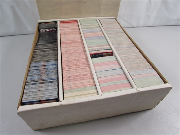 3 4-ROW BOXES OF MIXED SPORTS CARDS #1