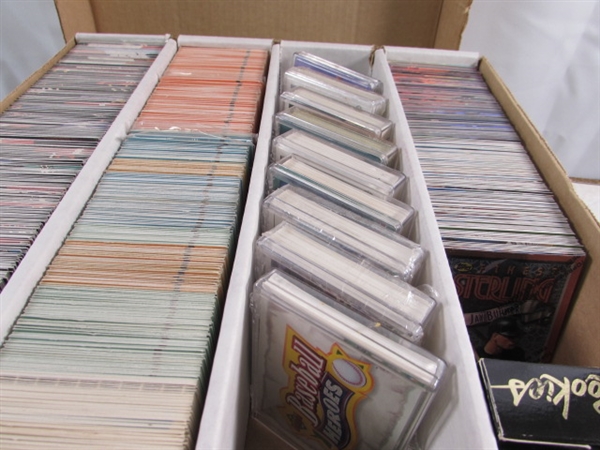 3 4-ROW BOXES OF MIXED SPORTS CARDS #2