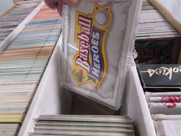 3 4-ROW BOXES OF MIXED SPORTS CARDS #2