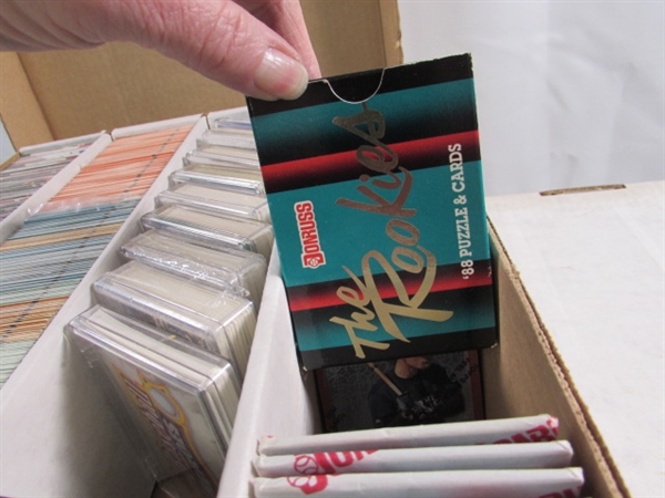 3 4-ROW BOXES OF MIXED SPORTS CARDS #2