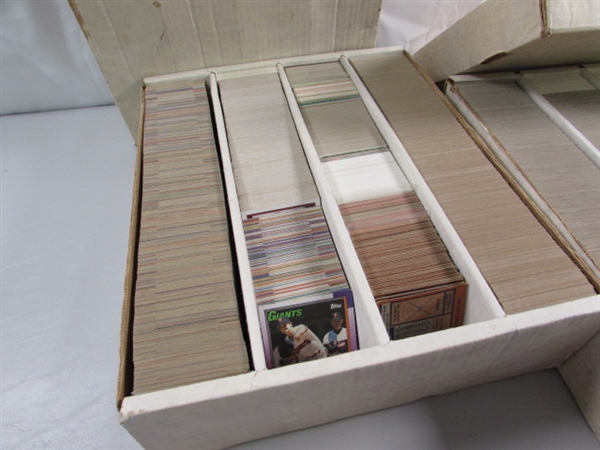 3 4-ROW BOXES OF MIXED SPORTS CARDS #3