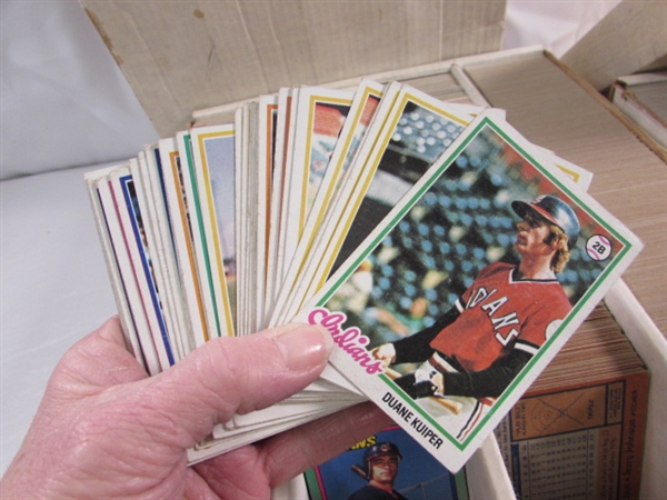 3 4-ROW BOXES OF MIXED SPORTS CARDS #3