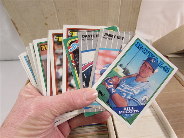 3 4-ROW BOXES OF MIXED SPORTS CARDS #3