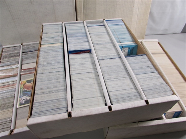 3 4-ROW BOXES OF MIXED SPORTS CARDS #4