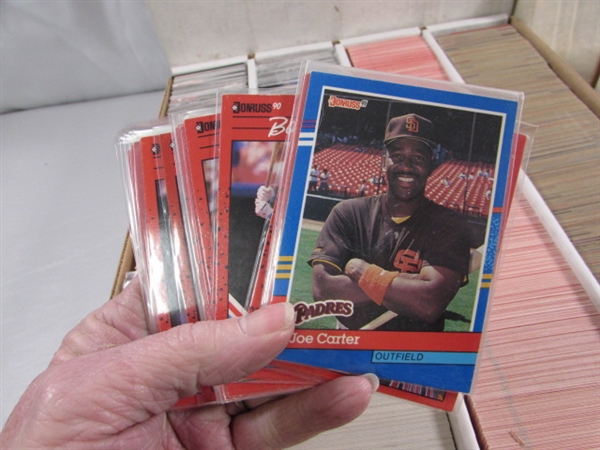 3 4-ROW BOXES OF MIXED SPORTS CARDS #4