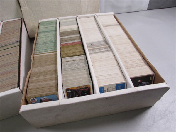 3 4-ROW BOXES OF MIXED SPORTS CARDS #4