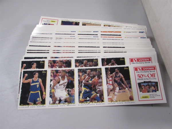 3 LONG 3-ROW BOXES OF ASSORTED SPORTS CARDS #1