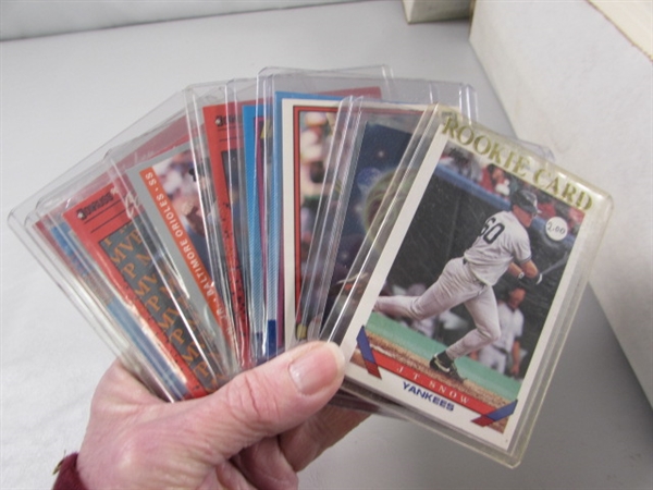 3 LONG 3-ROW BOXES OF ASSORTED SPORTS CARDS #1