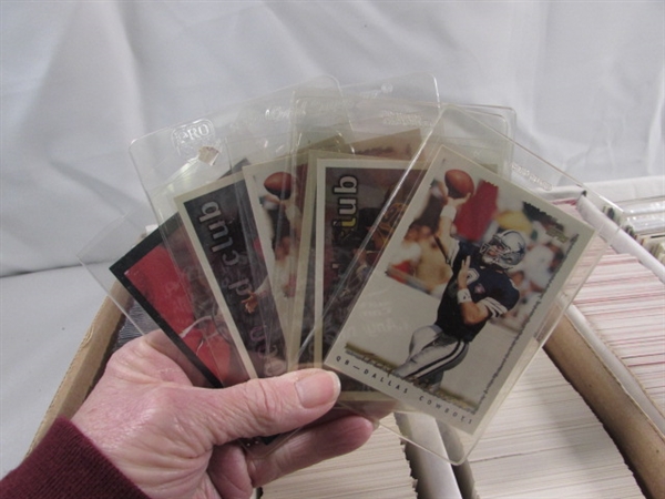 3 LONG 3-ROW BOXES OF ASSORTED SPORTS CARDS #2