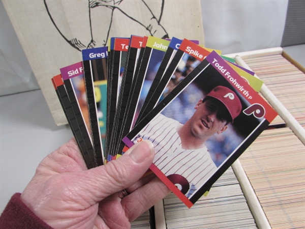 3 4-ROW BOXES OF MIXED SPORTS CARDS #5