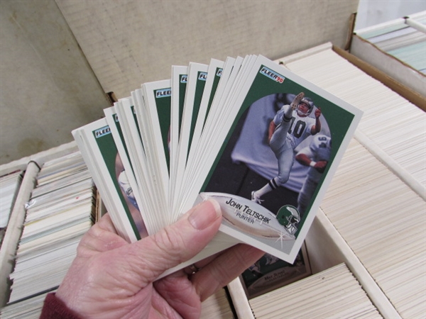 3 4-ROW BOXES OF MIXED SPORTS CARDS #6