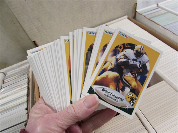 3 4-ROW BOXES OF MIXED SPORTS CARDS #6