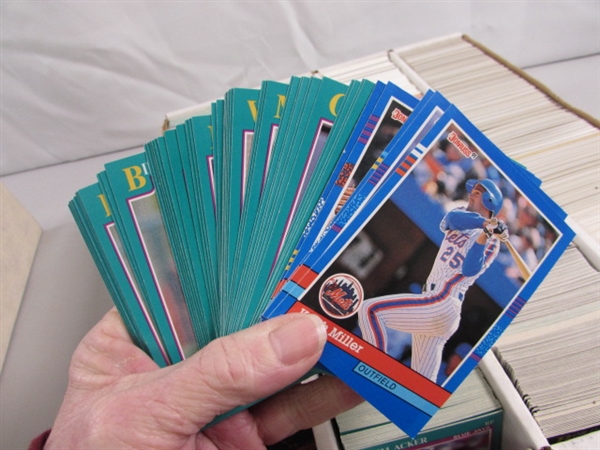 3 4-ROW BOXES OF MIXED SPORTS CARDS #6